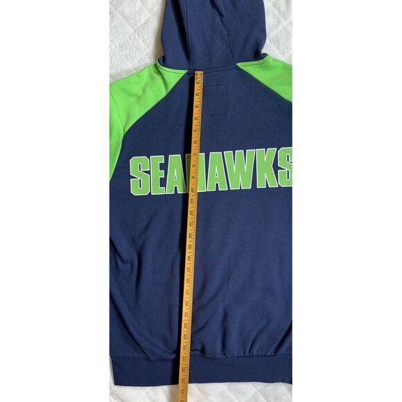 NFL Seattle Seahawks Hoodie Sweatshirt Men's Medium Football Navy  - 294 - Picture 7 of 10